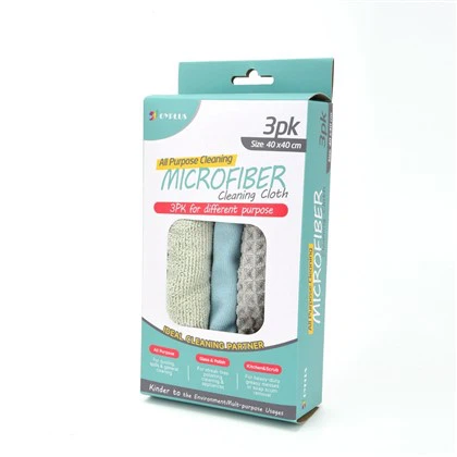 Paquet de 3 chiffons en microfibre pour différents usages